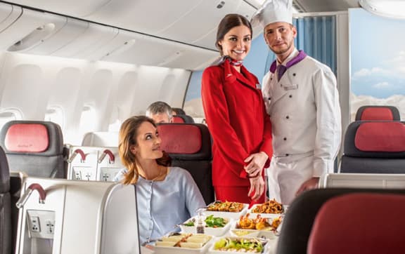 Austrian Airlines Business Class to Europe - Image 1