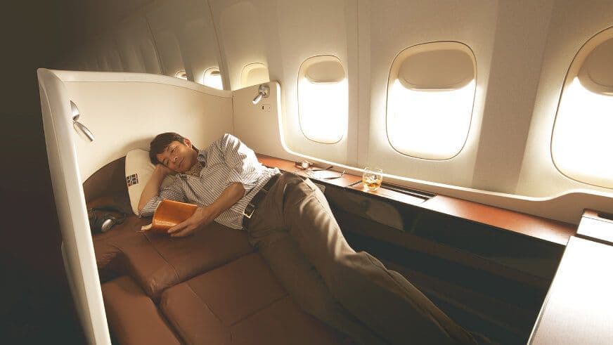 Japan Airlines Mixed First/Business Class to USA